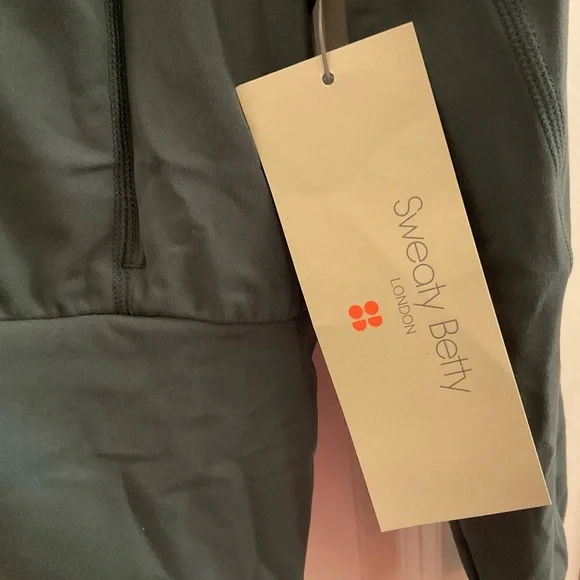 Sweaty Betty Super Soft Zip Up Bomber - NWT - Medium - Trek Green - Picture 7 of 13